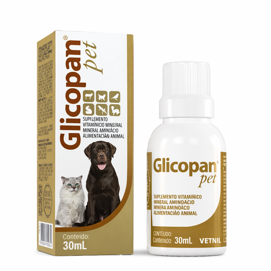 glicopan® pet – suplemento vitamínico y aminoácido para perros y gatos (30 ml)