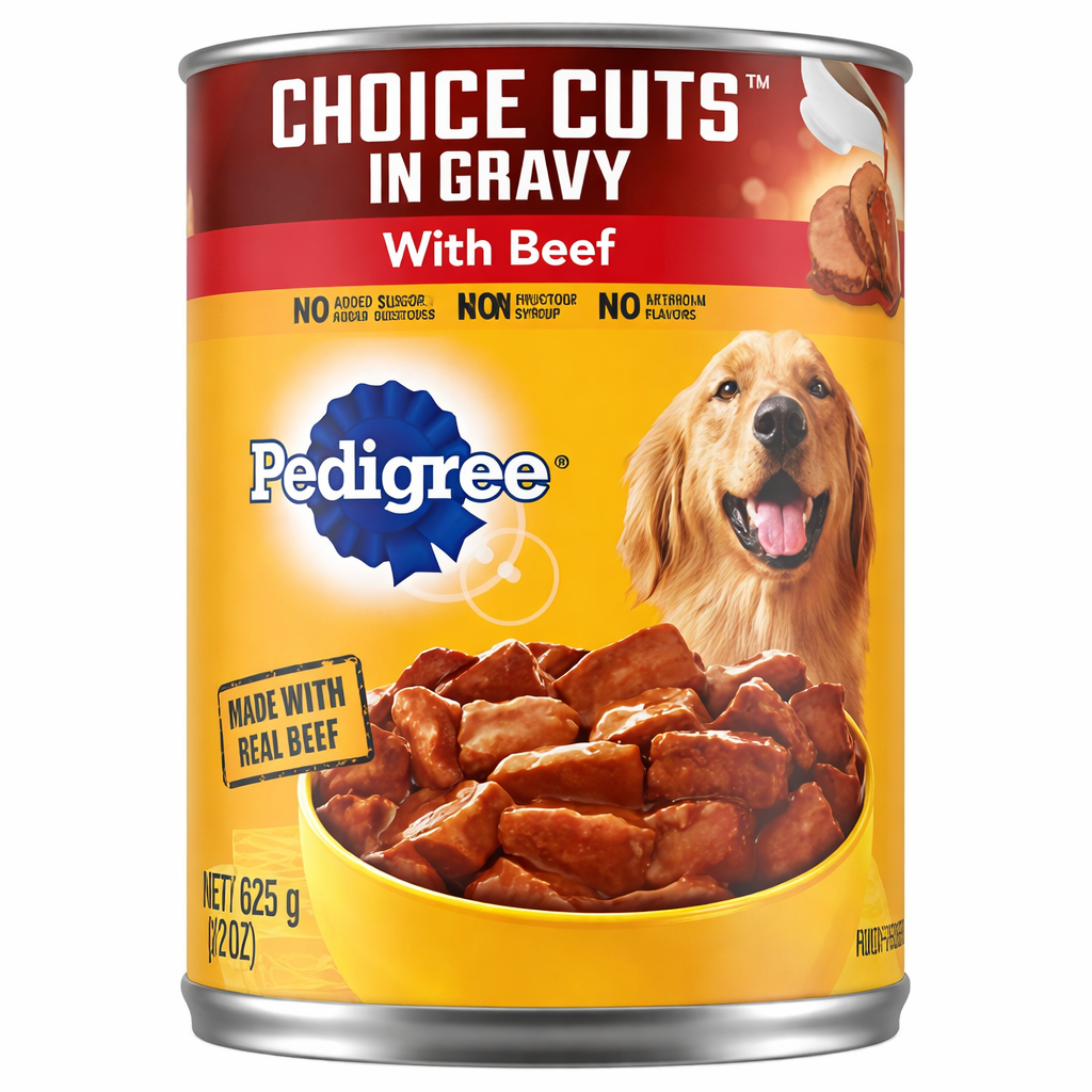 pedigree® choice cuts in gravy with beef