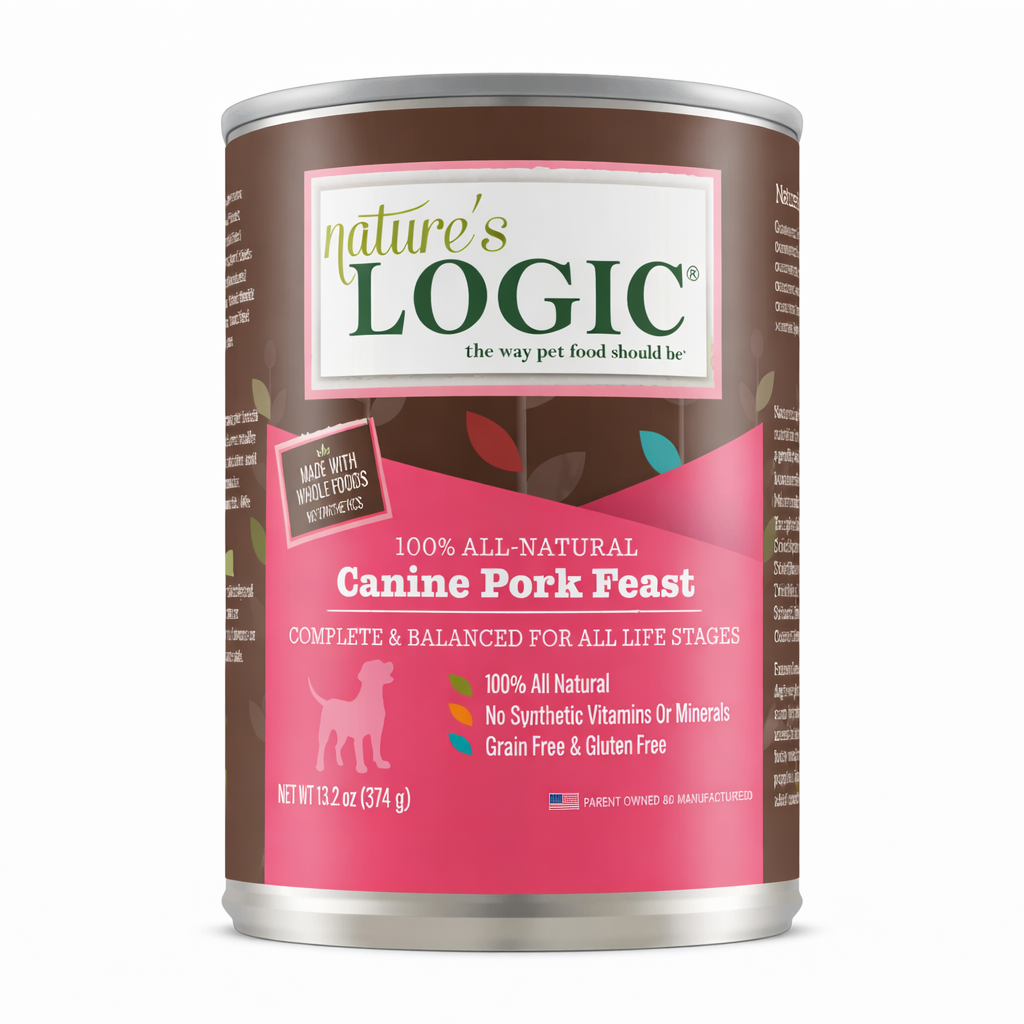 nature’s logic® canine pork feast – lata natural para perros