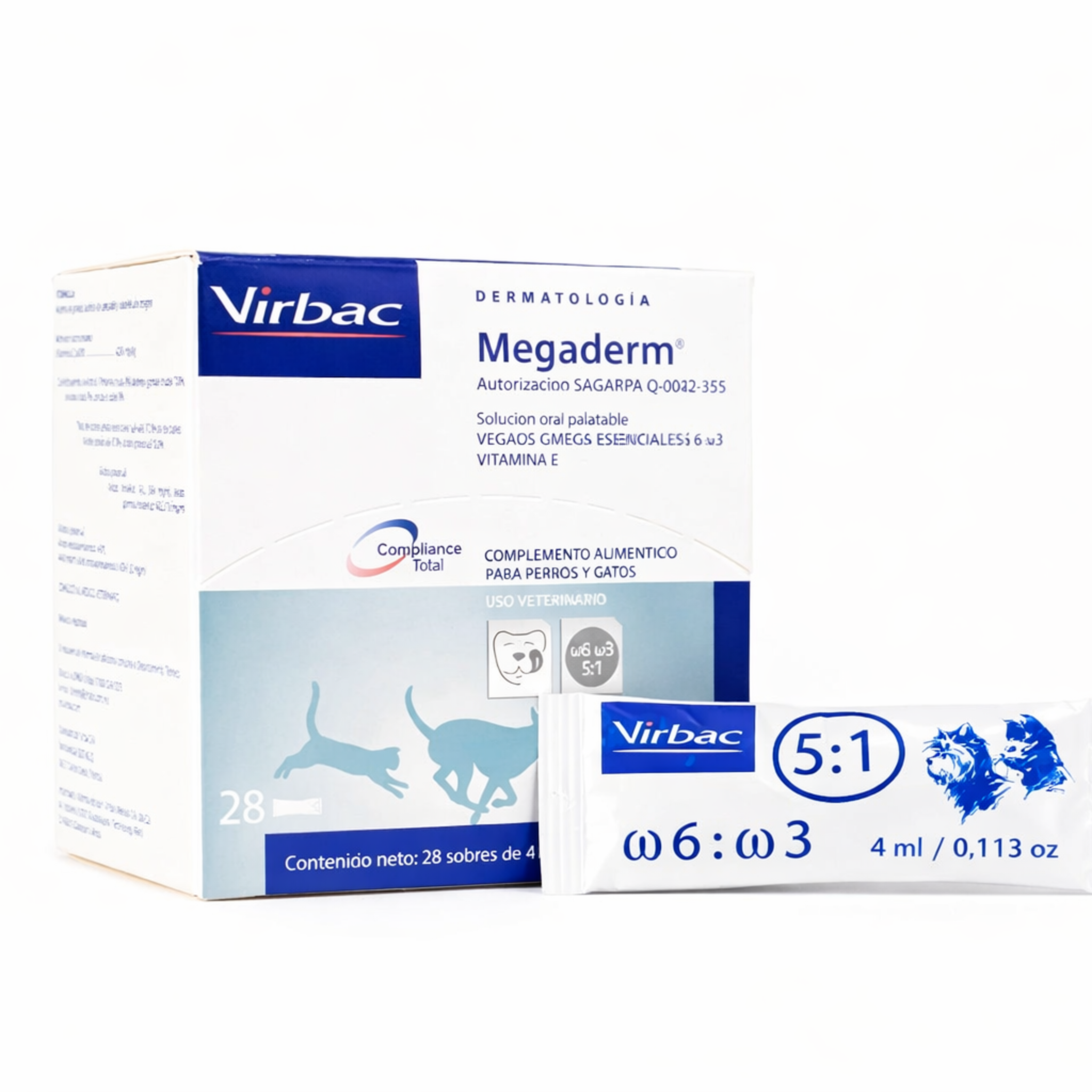 megaderm® solución oral en sobre – perros y gatos