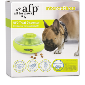UFO Treat Dispenser – Juguete Interactivo Dispensador de Premios para Perros