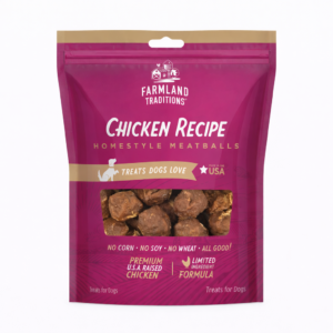 Farmland Traditions Chicken Recipe Homestyle Meatballs – Treats para Perros 170g