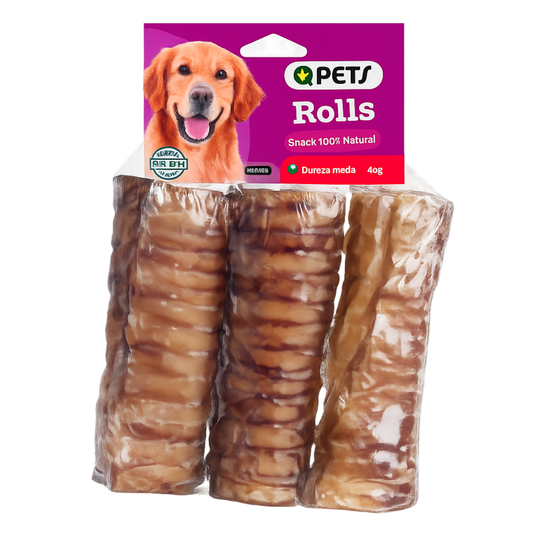 +pet bully rolls – snack natural digestible para perros