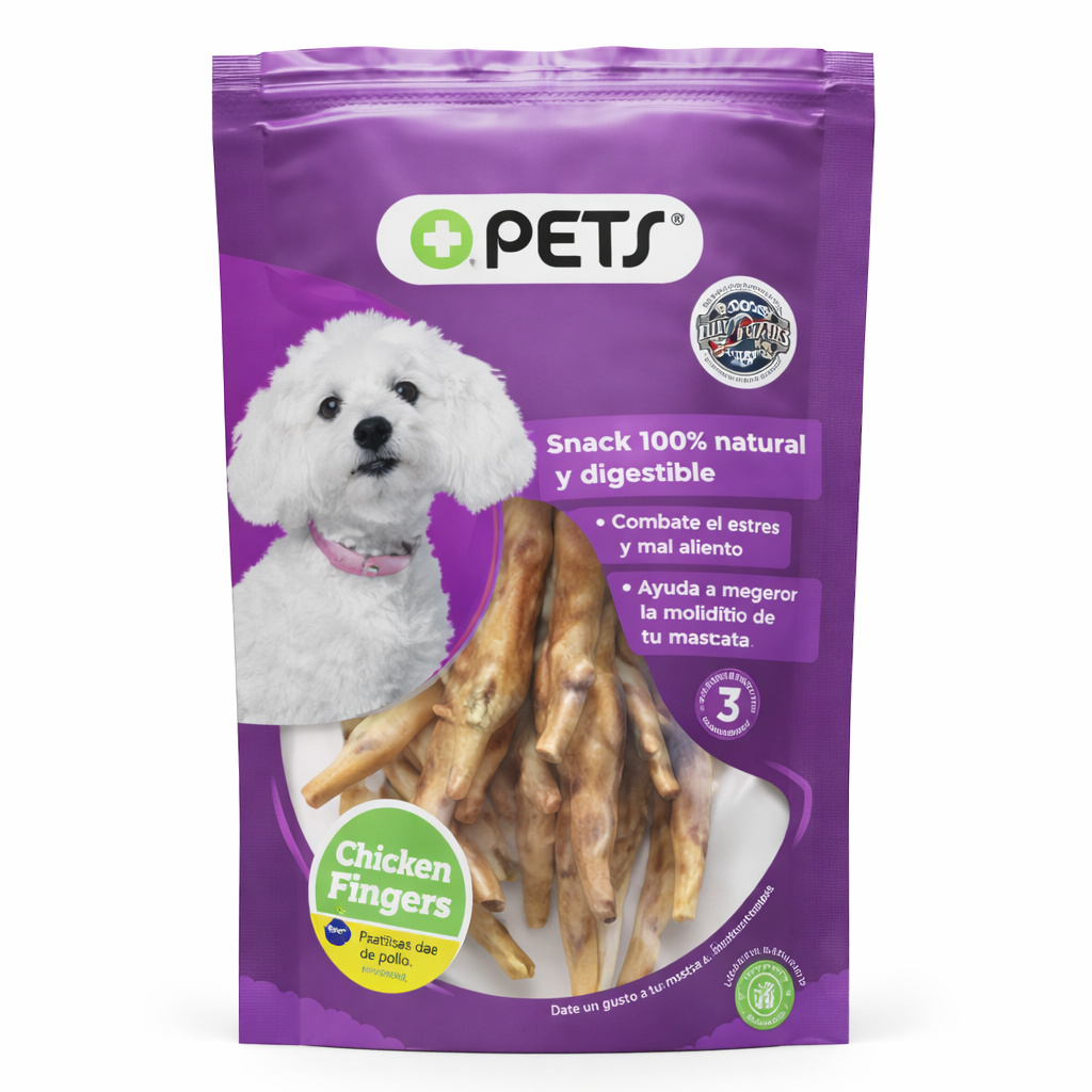 +pets® chicken fingers – snack natural para perros