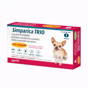 Simparica Trio® Antiparasitario Oral de Amplio Espectro para Perros