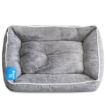 popet cama acolchada gris para mascotas