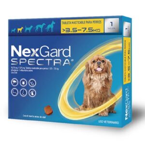 NexGard Spectra® Antiparasitario Interno y Externo para Perros – Protección. 1 Meses