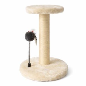 Rascador para Gato con Plataforma y Juguete Interactivo