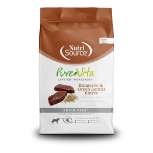 NutriSource PureVita Kangaroo & Green Lentils Entrée – Alimento Seco Grain Free para Perros