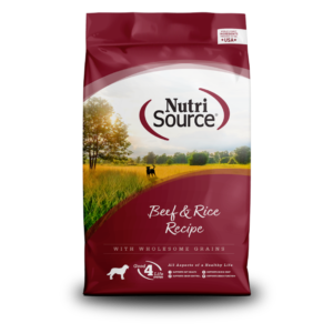 NutriSource Beef & Rice Recipe – Alimento Seco para Perros Adultos