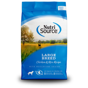 NutriSource Large Breed Chicken & Rice Recipe – Alimento Seco para Perros Adultos de Razas Grandes