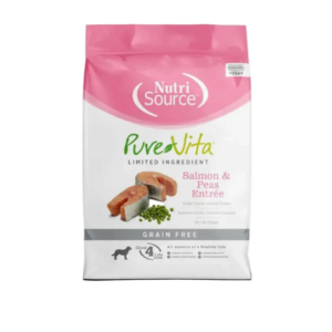 NutriSource PureVita Salmon & Peas Entrée – Alimento Seco Grain Free para Perros