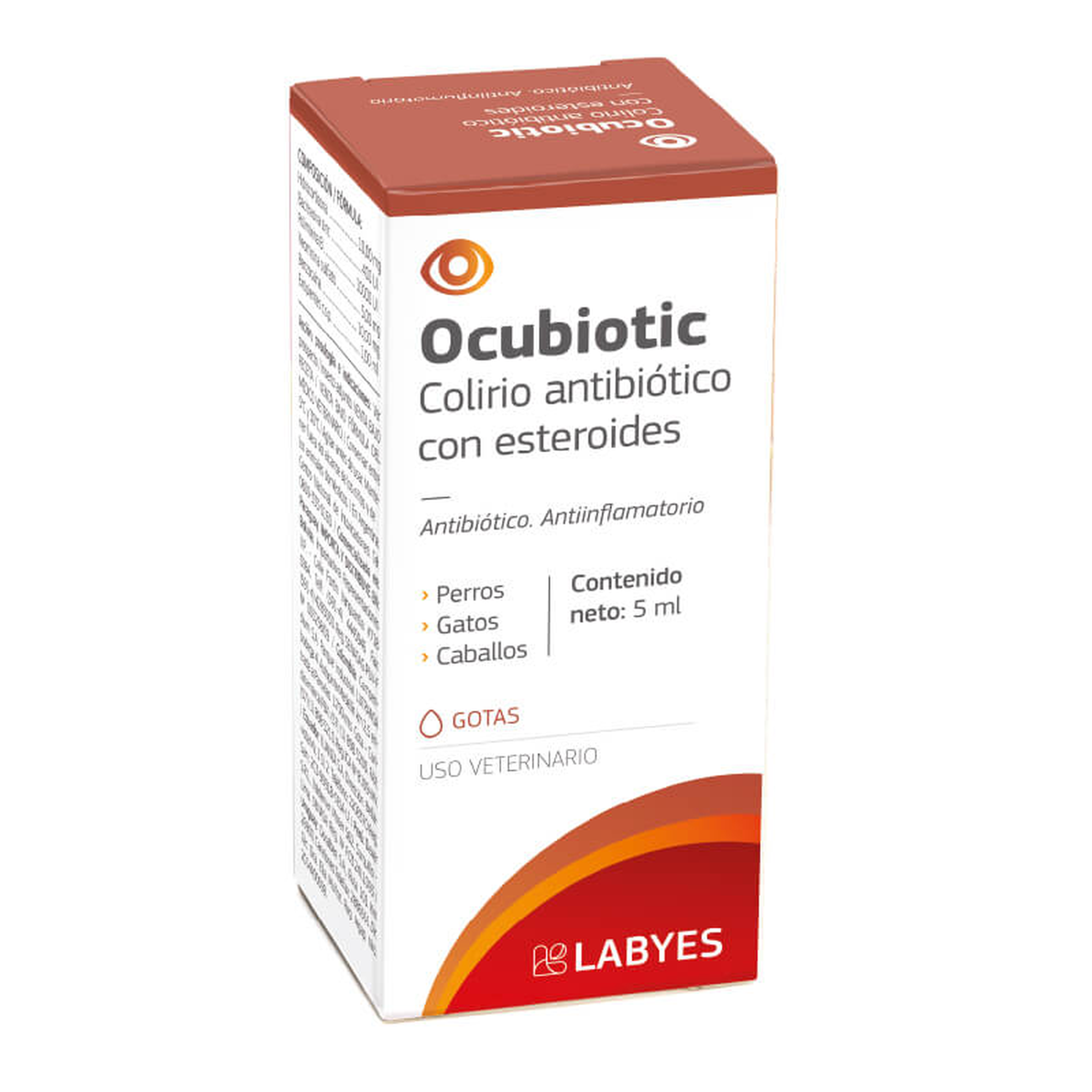 ocubiotic® ce – colirio antibiótico con esteroides de uso veterinario (5 ml)
