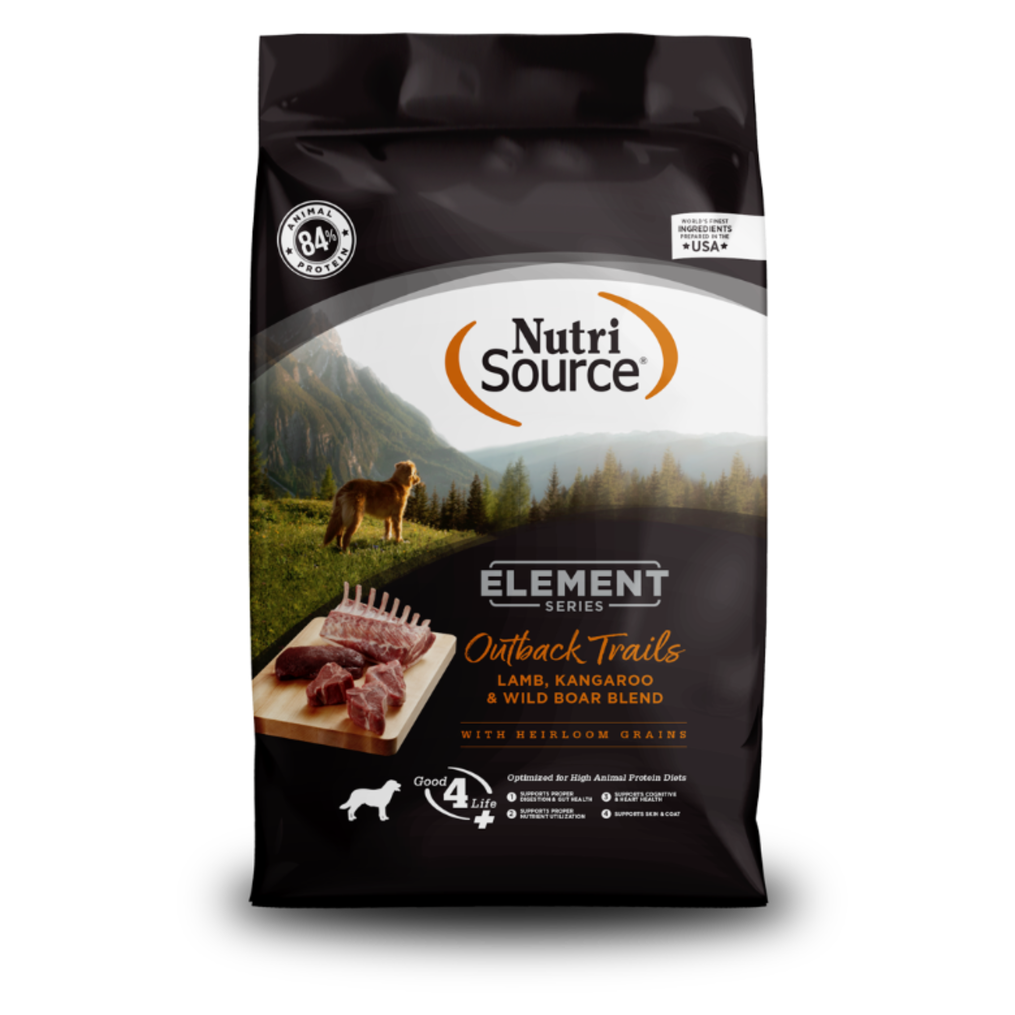 nutrisource element series outback trails – alimento seco para perros adultos